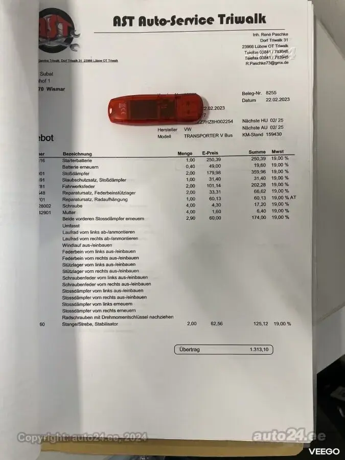 Volkswagen Caravelle 2.5 96kW