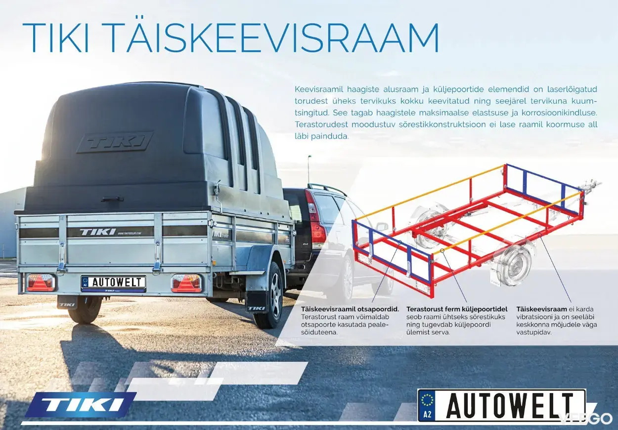 Tiki Treiler Keevis kastihaagis 300LH 3x1.5 kW