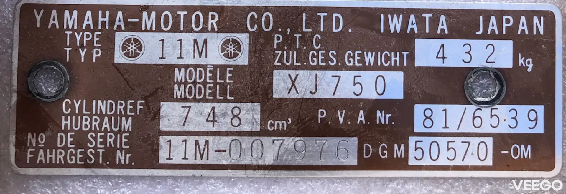 Yamaha XJ Xj 750 seca cafe 60kW