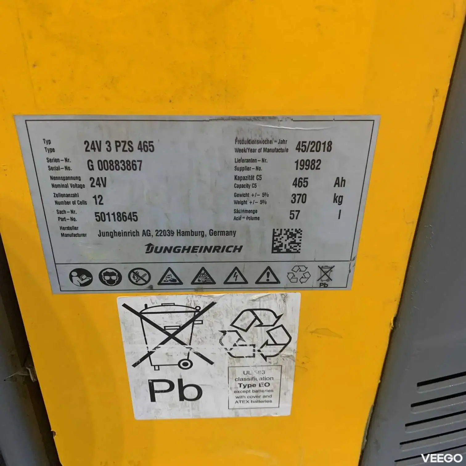 Jungheinrich ECE 220 1150mm 3kW