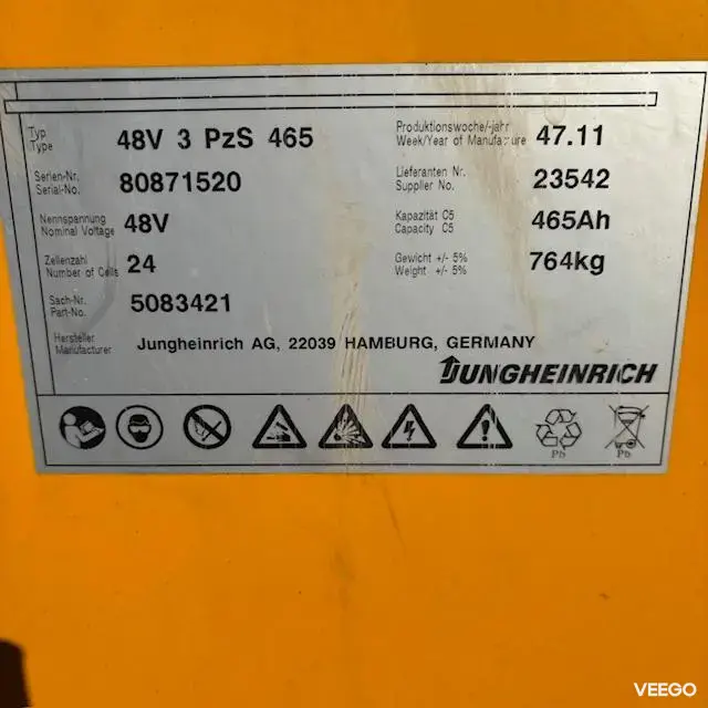 Jungheinrich EKS 210 Z+F 4750 DZ 1150mm 3kW