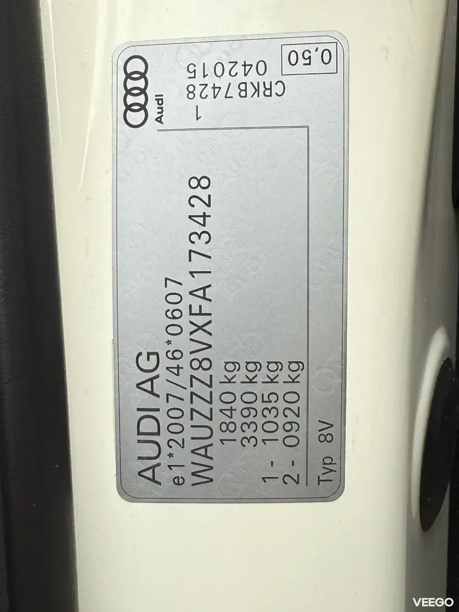 Audi A3 Facelift EU6 1.6 81kW