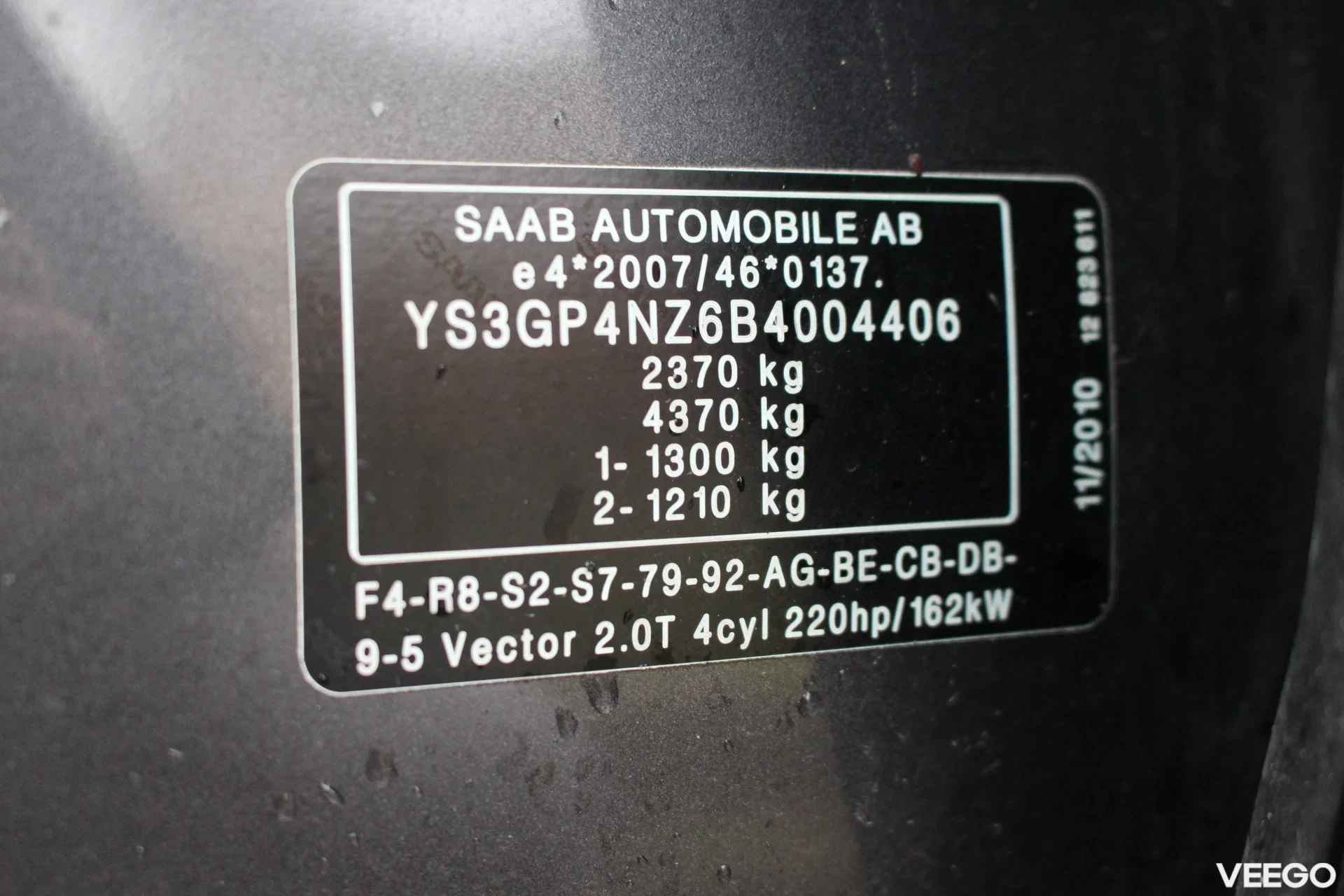 Saab 9-5 Turbo XWD Vector 2.0 162kW