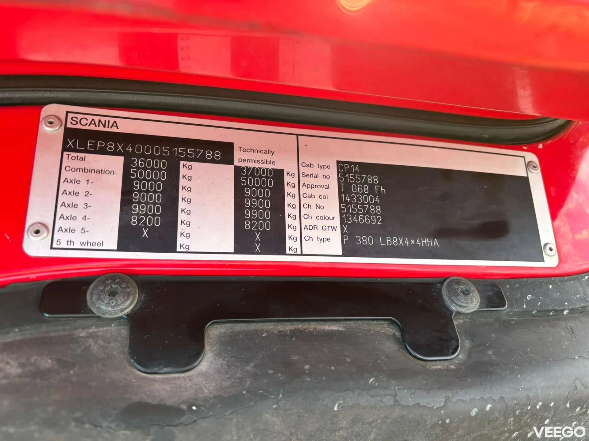 Scania P380 PK 20002 / CHASSIS L=5787 mm 280kW