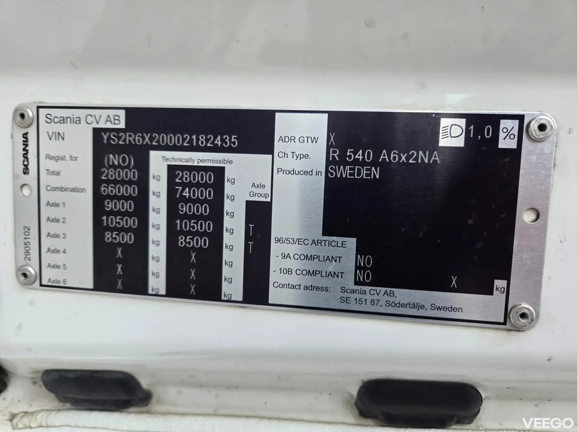SCANIA R540 397kW