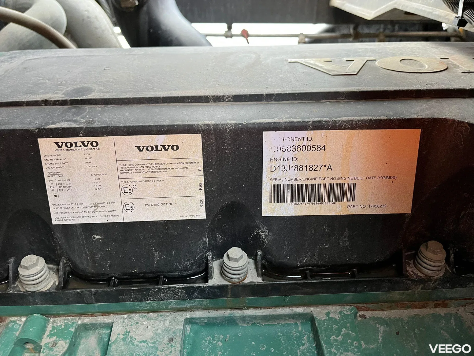 Volvo L-Series CENTRAL LUBRICATION 309kW