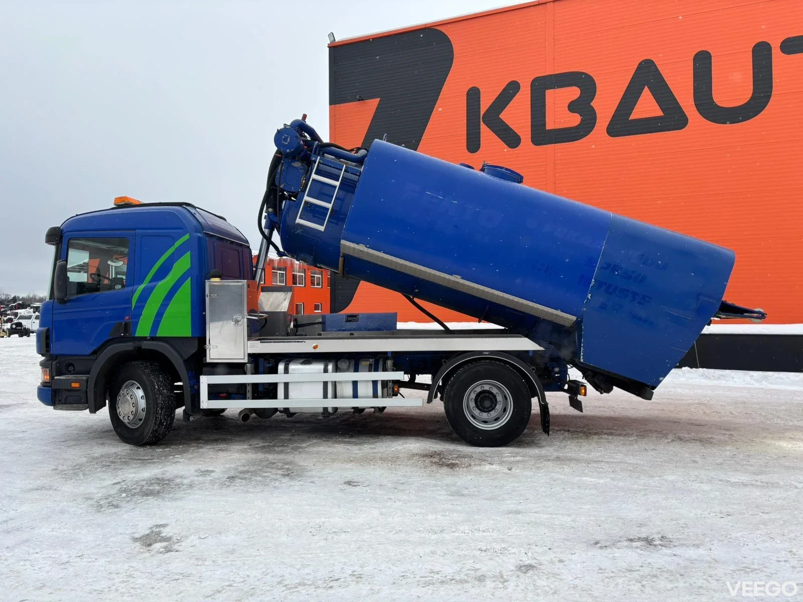 SCANIA P340 ADR TANK 7000 l / VACUUM Jurop PR200 / PRESSURE Pratissoli MS55 125 bar / 318 l/min 221kW