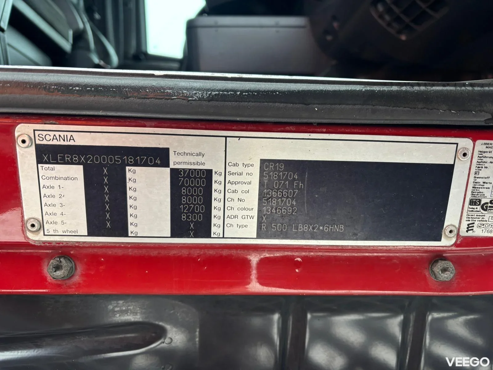 Scania R500 PK 85002 + JIB / PLATFORM L=6999-8459 mm 368kW