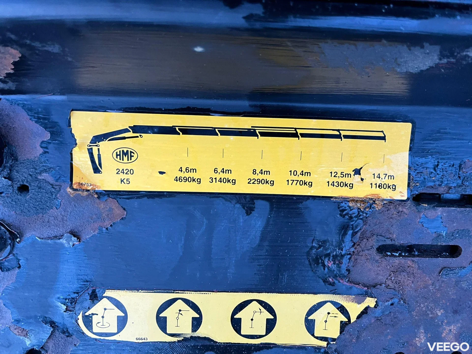 Volvo FM450 HMF 2420 K5 / PALIFT L=4750 mm 338kW