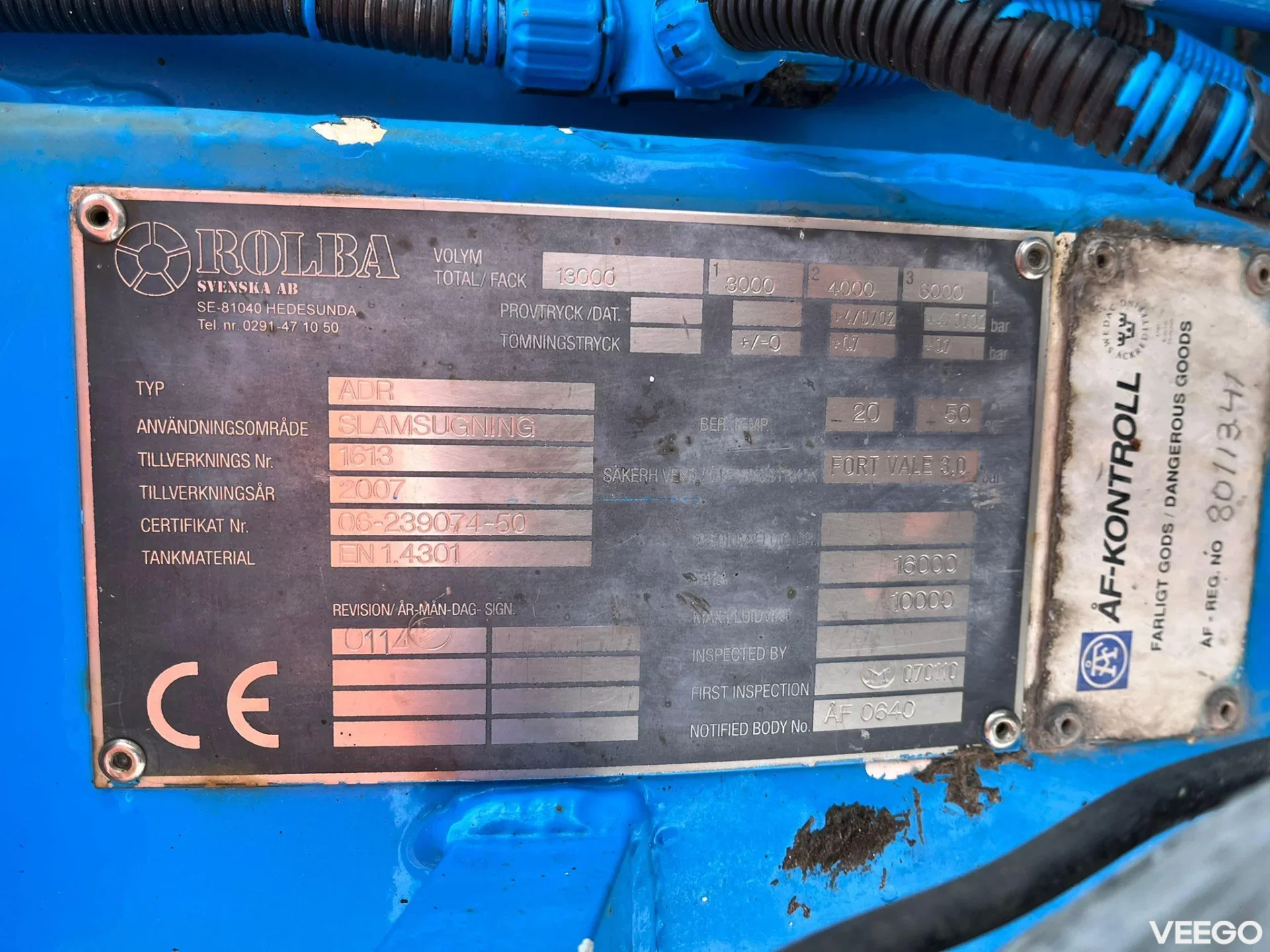 Mercedes-Benz Actros Rolba ADR tank 13000 l / VACUUM Moro M9 / PRESSURE Pratissoli KF36 130 bar / 140 l/min 320kW