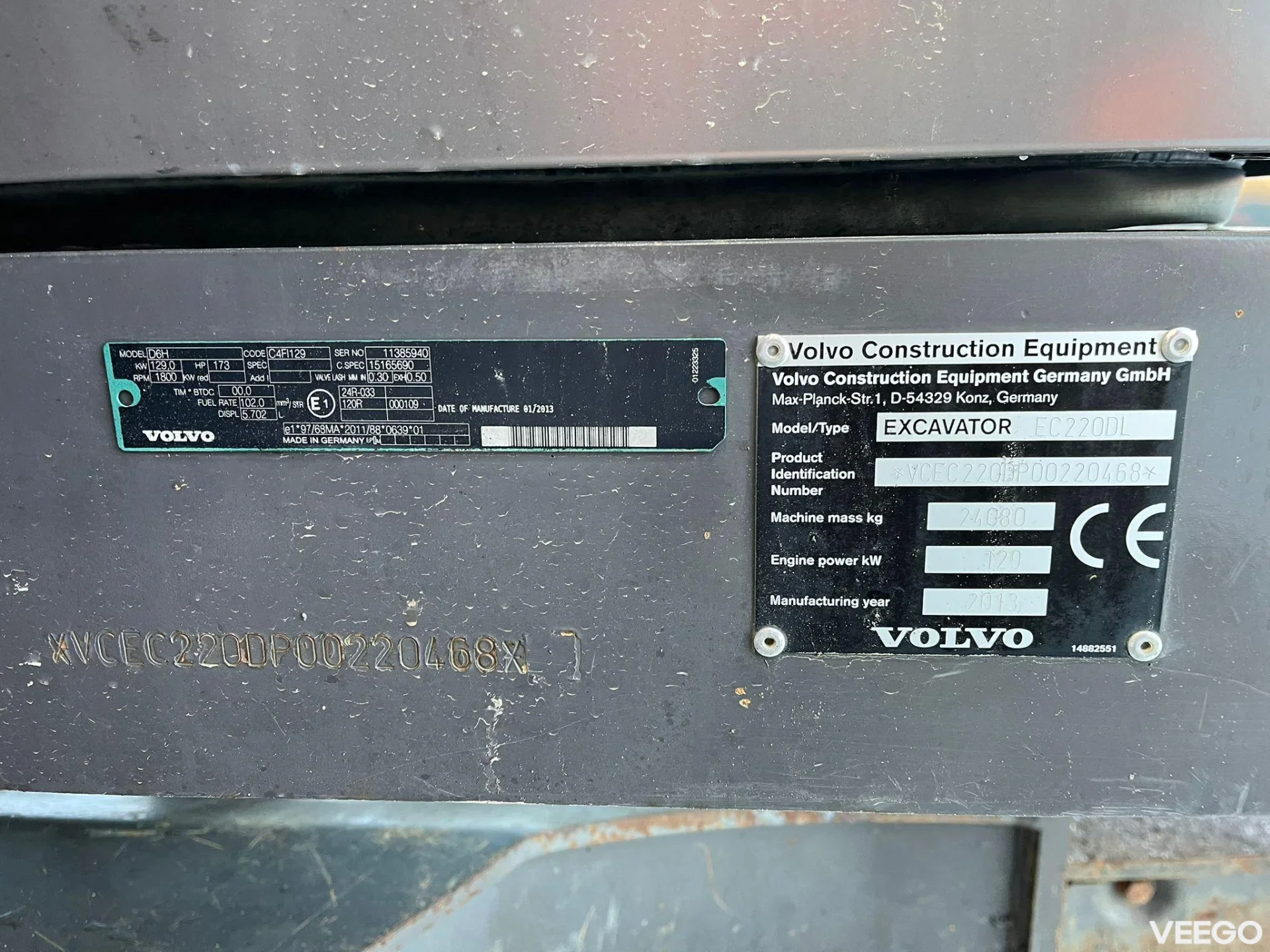 Volvo EC 250 DL ORIGINAL HOURS ! / ROTOTILT / CENTRAL LUBRICATION / AC  129kW