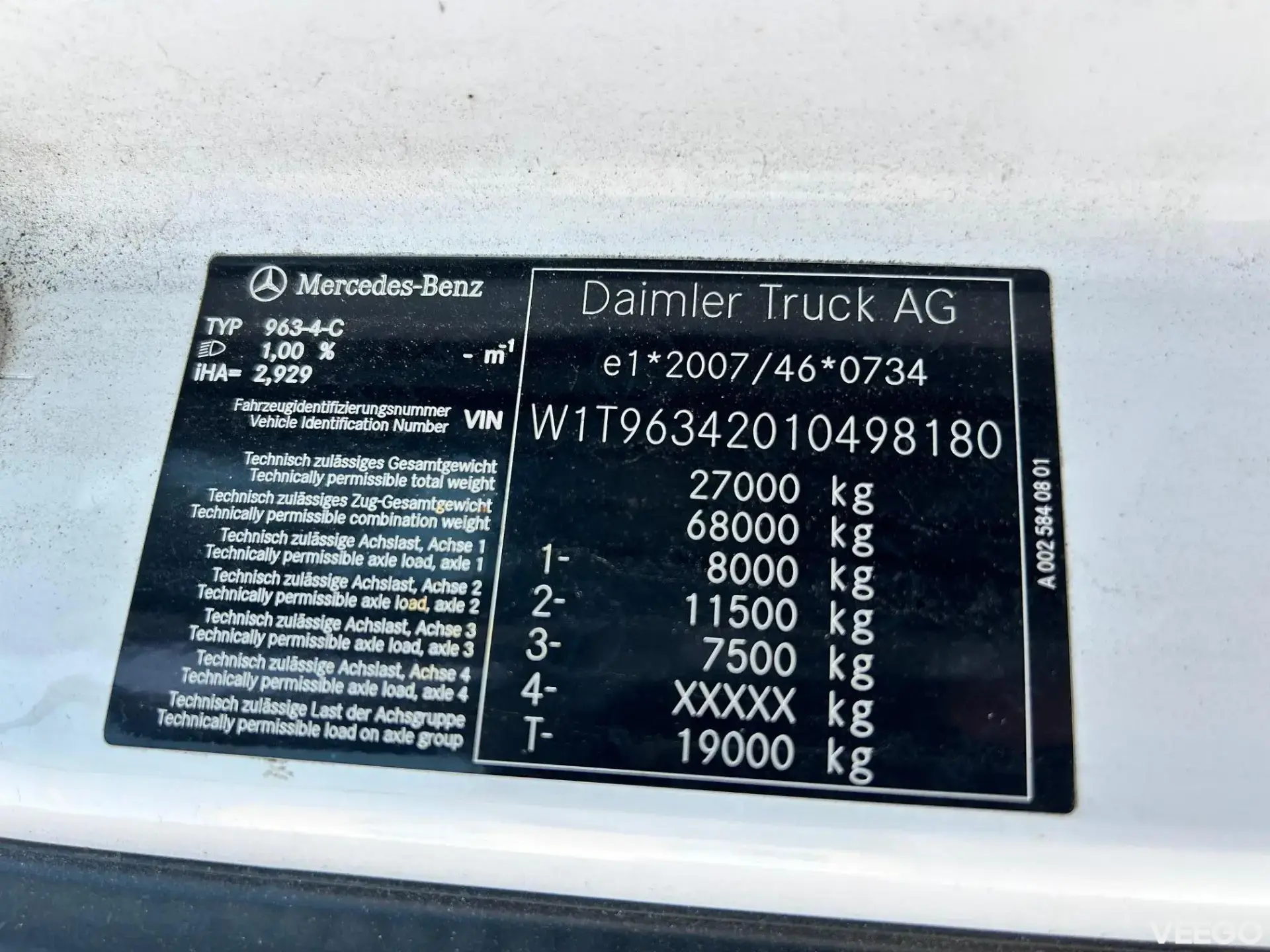 Mercedes-Benz Actros 4X4+2 HYDRODRIVE + RETARDER 390kW