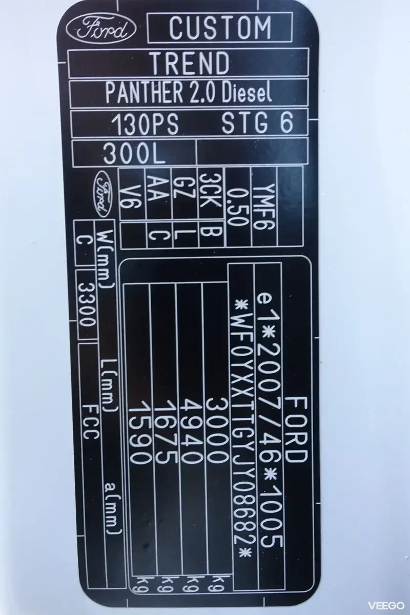 Ford Transit Custom Trend Long L2H1 Facelift EU6 2 96kW